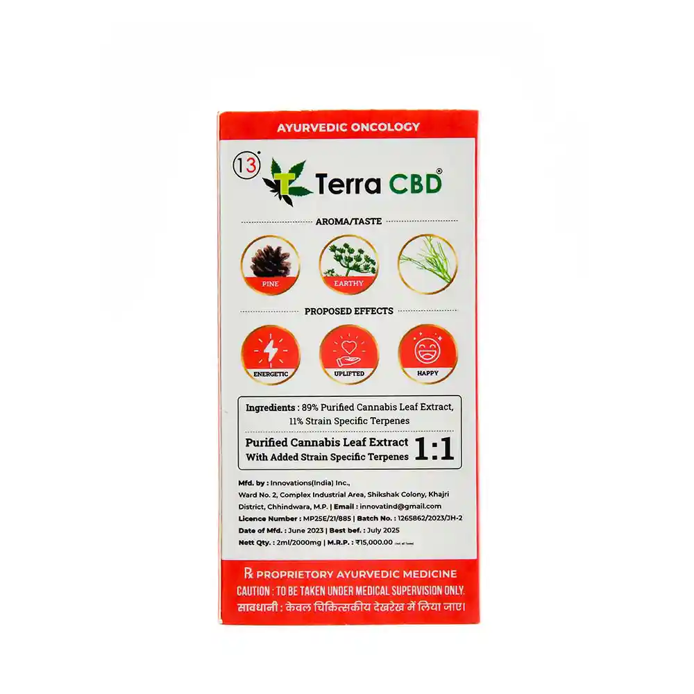 TERRA CBD - Strain specific cannabis extract, Jack Herrer 2ml on itsHemp