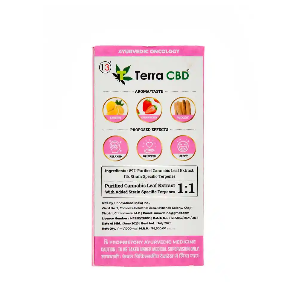 TERRA CBD - Strain specific cannabis extract, OG Kush 1ml on itsHemp