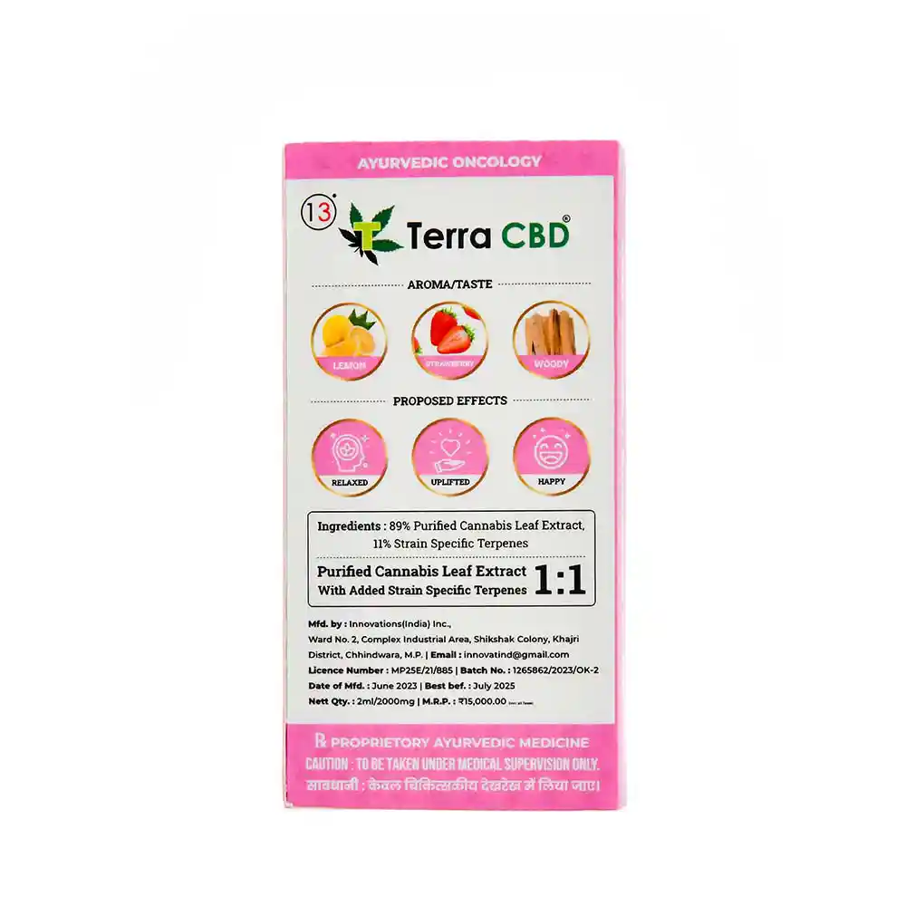TERRA CBD - Strain specific cannabis extract, OG Kush 2ml on itsHemp