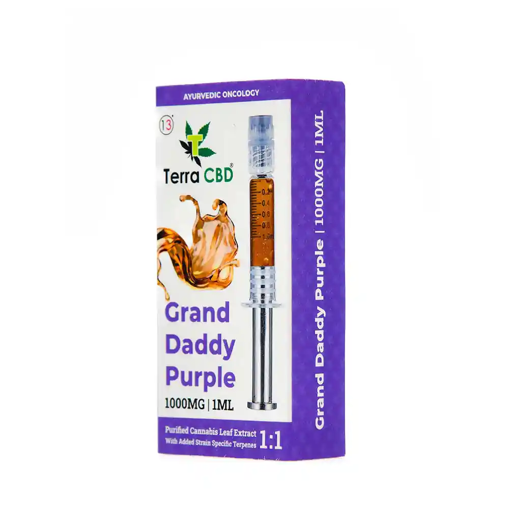 TERRA CBD - Strain specific cannabis extract, Grand Daddy Purple 1ml on itsHemp