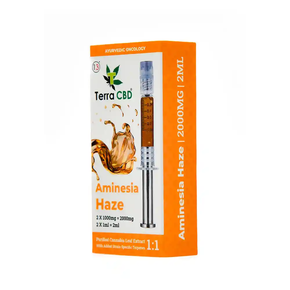 TERRA CBD - Strain specific cannabis extract, Amnesia Haze 2ml on itsHemp