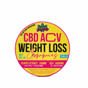 Cannagummies - CBD for weight loss- 250 mg CBD + 5,000 mg ACV(20 Gummies)- Mild on itsHemp