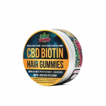 Gummies are the most delectable way to acquire the overall wellness benefits of cannabis extracts, and they are also one of the most practical ways to include cannabis into your day-to-day activities. The cannabinoids are then nano-encapsulated and bonded to liposomes, converting them into Solid Lipid Nano-Particles, thereby increasing the bio-availability upto 55%, Atleast 3-5 times higher than commonly available edibles. The rest of the components that go into our gummies have also been selected with great consideration. The bio-availability of CannaGummies is at par to sublingual tinctures, delivering required doses over a long period of time, helping patients to reduce the frequency of consumption. As a non-GMO alternative to soy lecithin, we utilize sun flower lecithin, and all of our flavors and colors come from natural sources. Biotin – Natural Hair & Nail Health Promoter. Cbd/Broad spectrum(CBD+Terpenes) Relax and unwind without losing focus. Tackle whatever stresses life throws at you on, on-the-go! Cannagummies CBD+BIOTIN hairgummies is a unique formula infusing 10 mg CBD and 5000 mcg BIOTIN in each gummy. Crafted with precision, each gummy delivers exact dosage in a tasty way for you to indulge. CBD and BIOTIN, both work synergistically to improve hair and nail health. Cannagummies are the only functional gummies that are approved by AYUSH Department of India, and available against prescription ensuring the safety and results for our consumers. Studies and anecdotal evidences suggest that CBD contributes to hair growth in the following ways: Scalp Health: CBD possesses anti-inflammatory properties and interacts with the endocannabinoid system, which regulates various physiological processes, including the health of the scalp. By reducing inflammation and soothing irritation, CBD may create a healthier environment for hair follicles to thrive. Increased Blood Circulation: Proper blood circulation is crucial for delivering essential nutrients to the hair follicles. CBD has been reported to enhance blood flow by dilating blood vessels. Improved circulation may nourish the hair follicles, promoting healthier hair growth. Moisture Retention: CBD has moisturizing properties and can help the scalp retain moisture. Adequate moisture levels in the scalp contribute to a healthy environment for hair growth. Additionally, CBD-infused hair products may help prevent dryness, itchiness, and flakiness, which can hinder hair growth. Stress and Anxiety Reduction: Stress is known to affect hair health and can contribute to hair loss. CBD has shown potential in reducing stress and anxiety levels by interacting with serotonin receptors in the brain. By promoting a sense of calmness and relaxation, CBD may indirectly support hair growth by minimizing stress-related hair loss. Antioxidant Protection: CBD is a powerful antioxidant that can combat oxidative stress caused by free radicals. Oxidative stress can damage hair follicles and impede hair growth. By neutralizing free radicals, CBD may protect the scalp and hair follicles from damage, potentially promoting healthier hair growth. Biotin, also known as vitamin B7, is an essential vitamin and a member of the B vitamin complex. The B vitamins are all similar to each other, but they each have a unique chemical structure that allows these compounds to exert a remarkably wide range of effects in the human body. Certain life conditions, such as pregnancy, can deplete your body’s biotin reserves. Biotin supplementation may also be recommended in the event of hair loss, reduction in fingernail and toenail health, or certain dermatological conditions often tied to biotin deficiency. If you are deficient in biotin, taking this essential B vitamin as a supplement may help reverse the symptoms of deficiency, which include nail brittleness and hair loss. People who have experienced inexplicable hair loss or persistent hair damage sometimes report an improvement in symptoms when they supplement with biotin. It’s far more ideal, however, to treat the biotin deficiency that is causing your poor hair health by adding supplements to your diet. There is a smattering of hard scientific evidence indicating that biotin reduces hair loss and promote the regrowth of lost hair. A 2012 placebo-controlled clinical study, for instance, found that women who supplemented with biotin perceived that their hair loss had improved more than women who did not. The results of this research were echoed in a 2015 clinical study that found supplementing with biotin reduced perceived hair loss and improved perceived hair growth in women. It’s a fact, though, that your body uses biotin to make and maintain hair follicles, and without enough biotin, your hair will fall out and not regrow. Improving biotin levels in your body will improve your hair health. Dosage: 1 gummy each day 1Hr before lunch. Ingredients: Aqua, MCT Oil, 13Extracts Proprietary Sweetener Blend-Gummy, 13Extracts Proprietary Gellant Blend(E406,E440(i), E410,E407), Sweet Potato Extract(13Extracts-Biotin), Sunflower Lecithin, Standardised Cannabis Leaf Extract(13Extracts Pure CBD Extract), Permitted Flavours, Corn Starch as Demoulding Agent, Citric Acid as Preservative. Flavours : Natural Lychee Flavour. on itsHemp