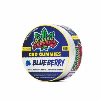 Cannagummies - CBD rasberry gummies- blueberry - mild, (500mg) on itsHemp