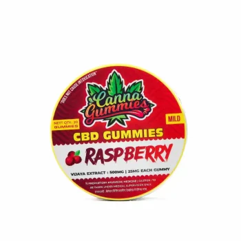 Cannagummies - CBD rasberry gummies- mild, (500mg) on itsHemp