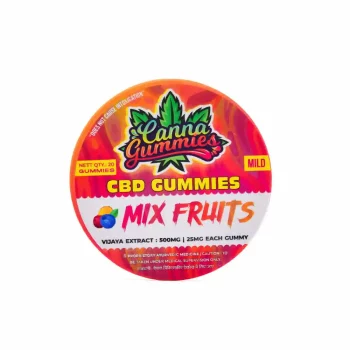 Cannagummies - CBD rasberry gummies- mix fruit - mild, (500mg) on itsHemp
