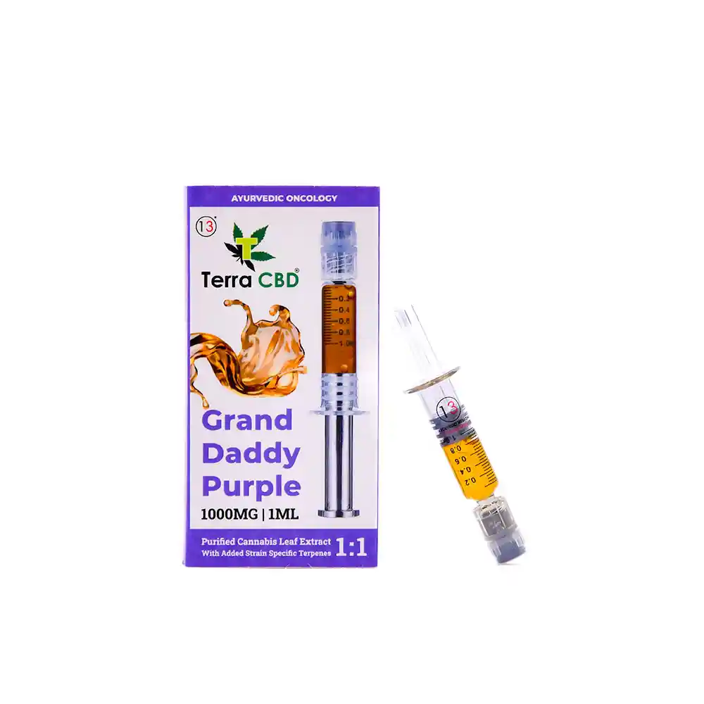 TERRA CBD - Strain specific cannabis extract, Grand Daddy Purple 1ml on itsHemp