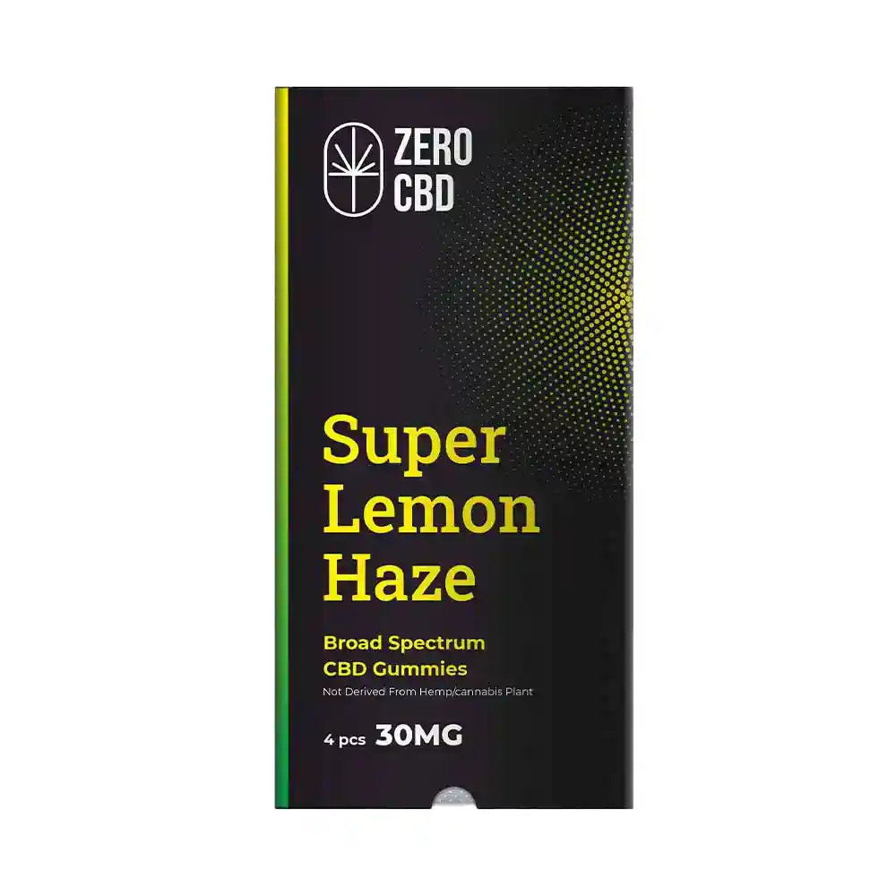 Zero CBD Super Lemon Haze 30mg Broad Spectrum CBD Gummies (4 Pcs) on itsHemp.in