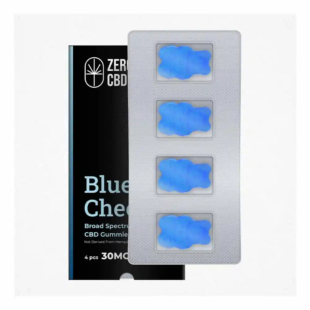 Zero CBD Blue Dream 50mg Broad Spectrum CBD Gummies (4 Pcs) on itsHemp.in