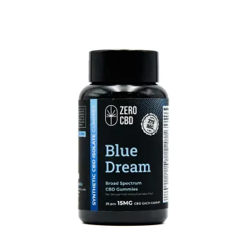 Zero CBD- Sugarfree Vegan Broad Spectrum CBD Gummies- BLUE DREAM, 375mg on itsHemp