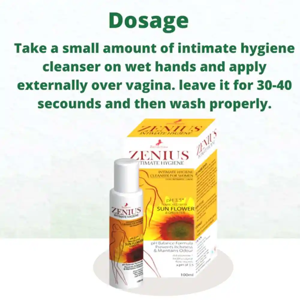 Zenius Intimate Hygiene Wash For Vaginal Wash, 100ml on itshemp.in