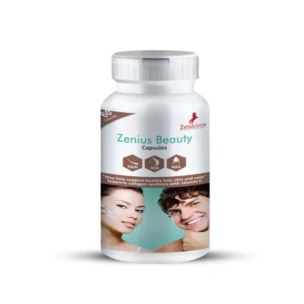 12_1 Zenius Beauty Capsule For Skin Glow & Energy Booster Capsule 100gm, 60 Capsules on itshemp.in