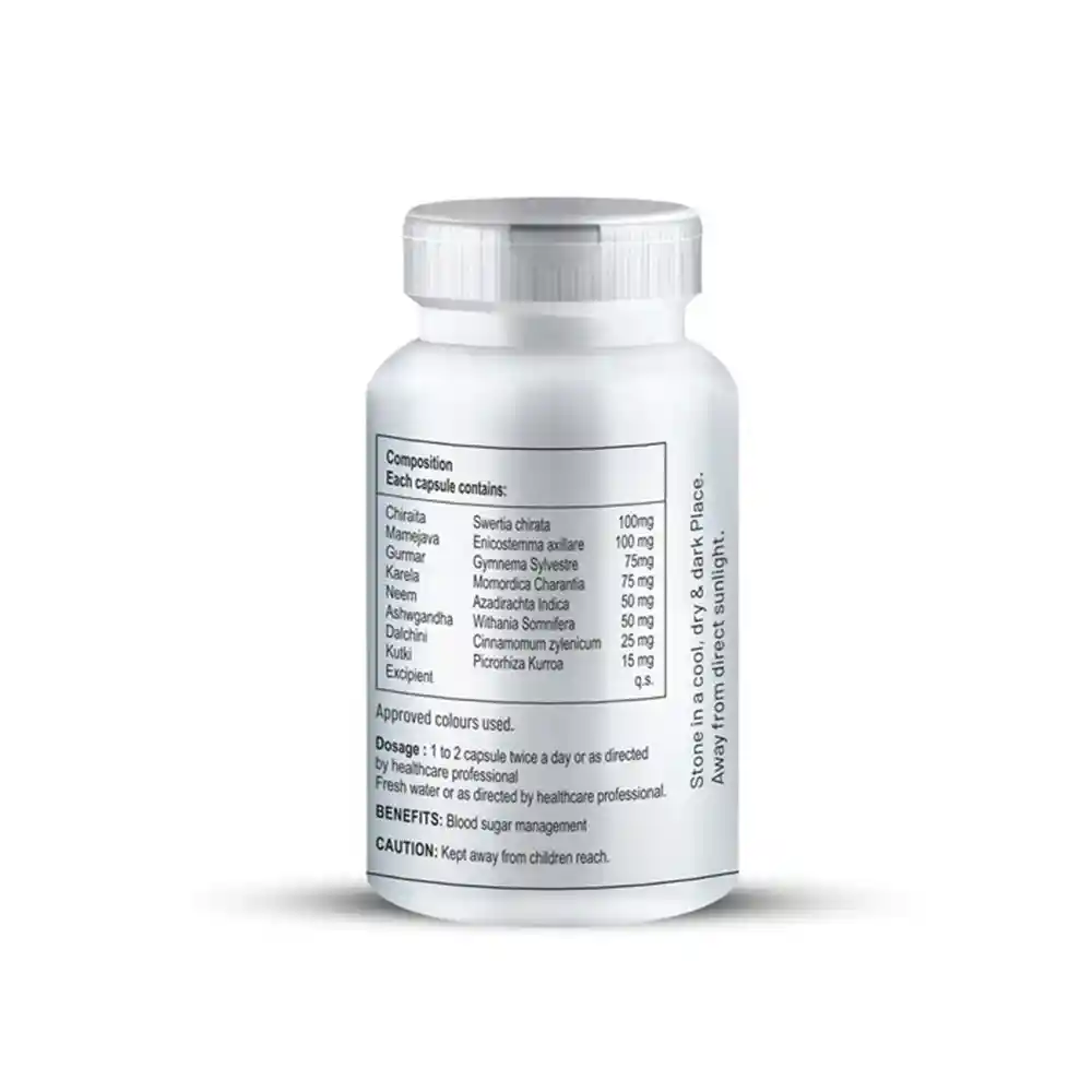 Zenius Diabetic Capsule For Suger and Diabetes Control Medicine 100gm, 60 Capsules on itshemp.in