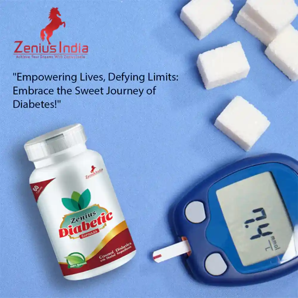 Zenius Diabetic Capsule For Suger and Diabetes Control Medicine 100gm, 60 Capsules on itshemp.in