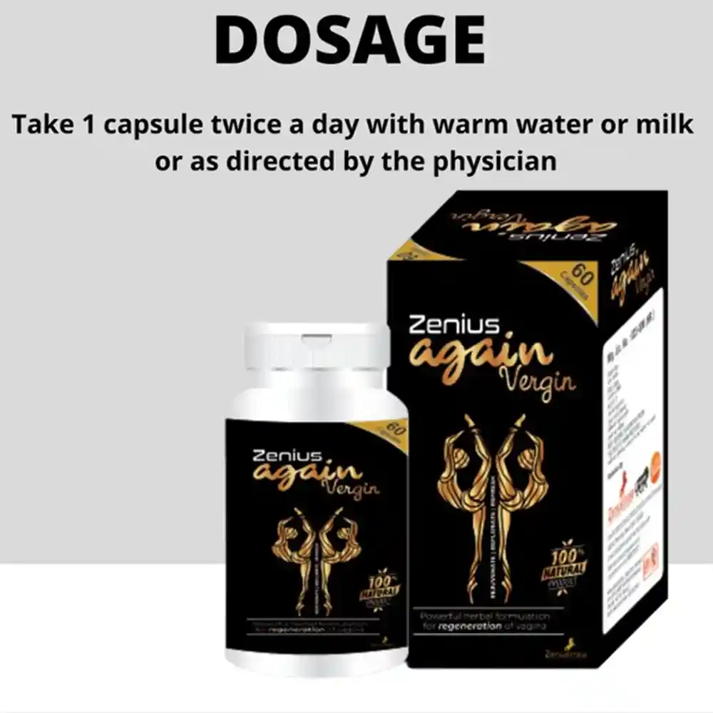 Zenius Again Vergin Female Sexual Mood Capsule 100mg, 60 Capsules on itshemp.in