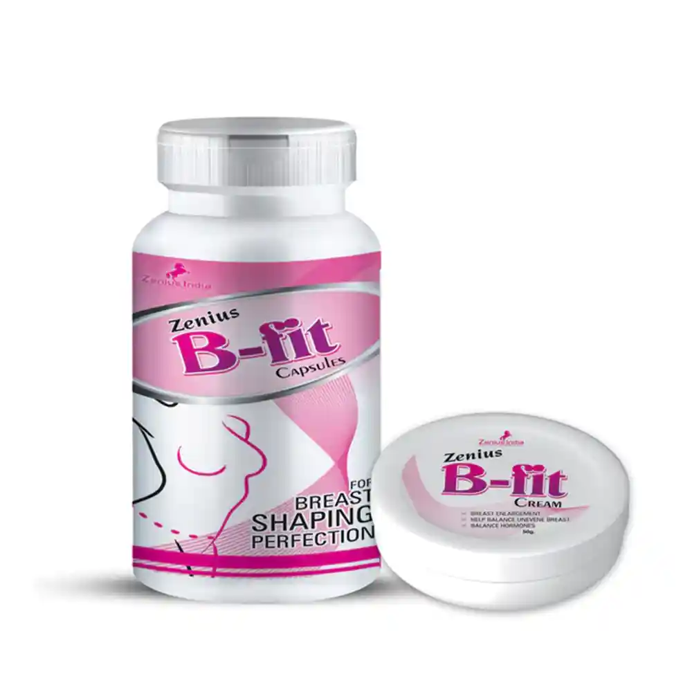 Zenius B Fit Kit For Breast Size Growth Capsule & Cream, 60 capsules & 50gm cream on itshemp.in