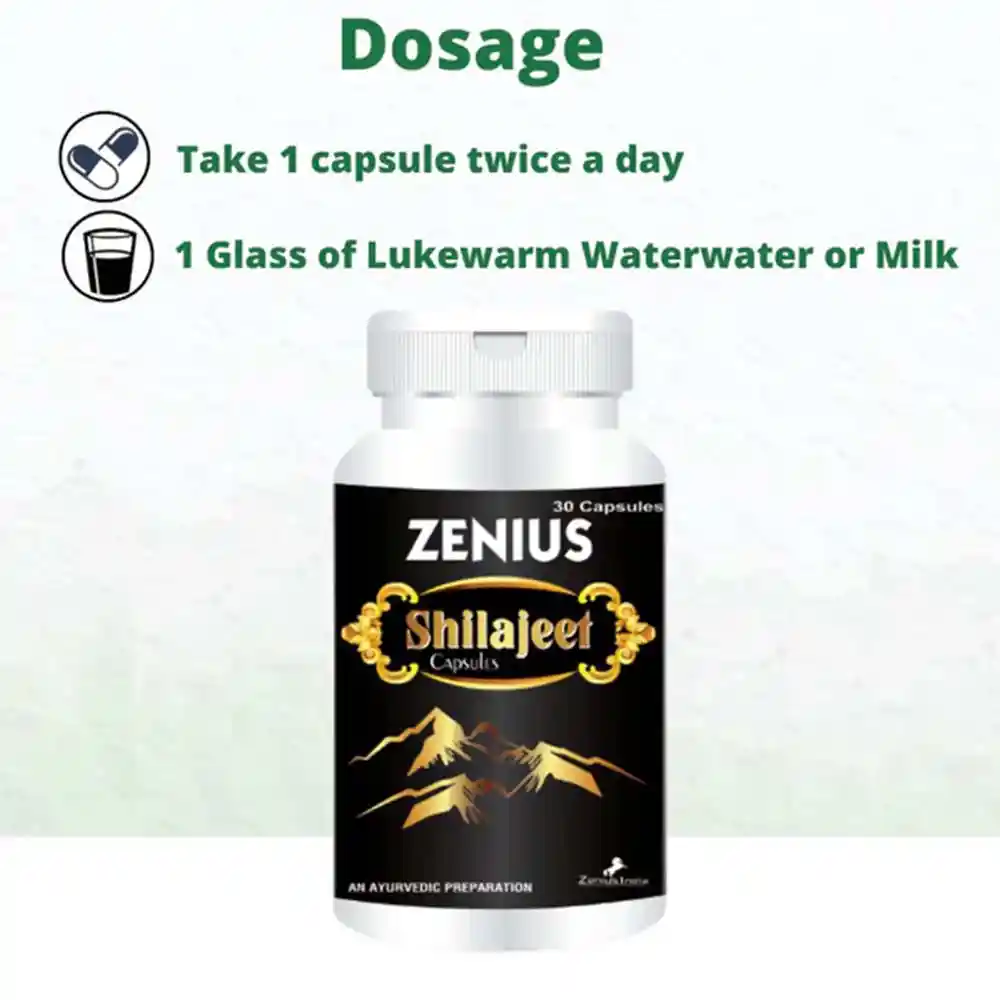 Zenius Shilajeet Capsule 100gm, 30 capsules on itshemp.in