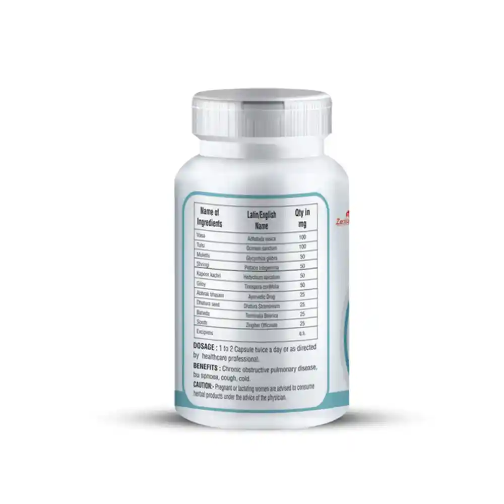 Zenius Asthma Care Capsule 100gm, 60 Capsules on itshemp.in