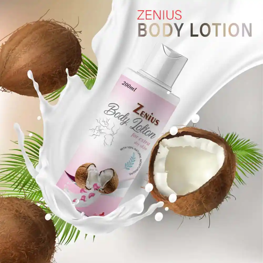 Zenius Body Lotion For Dry Skin & Remove All Sketch Marks Naturally 200ml on itshemp.in