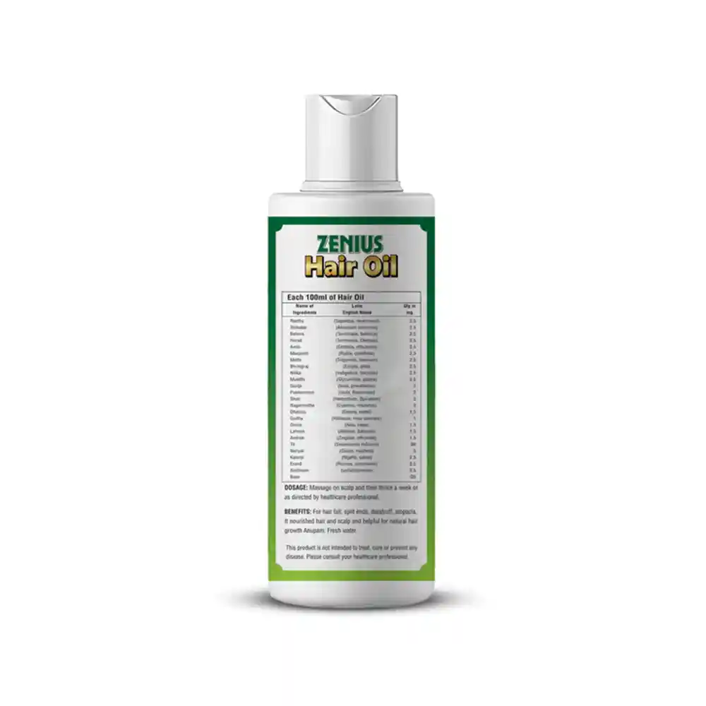 Zenius Hair Oil Is Beneficial For Hair Growth, Hair Fall & Reduces Dandruff 200ml on itshemp.in