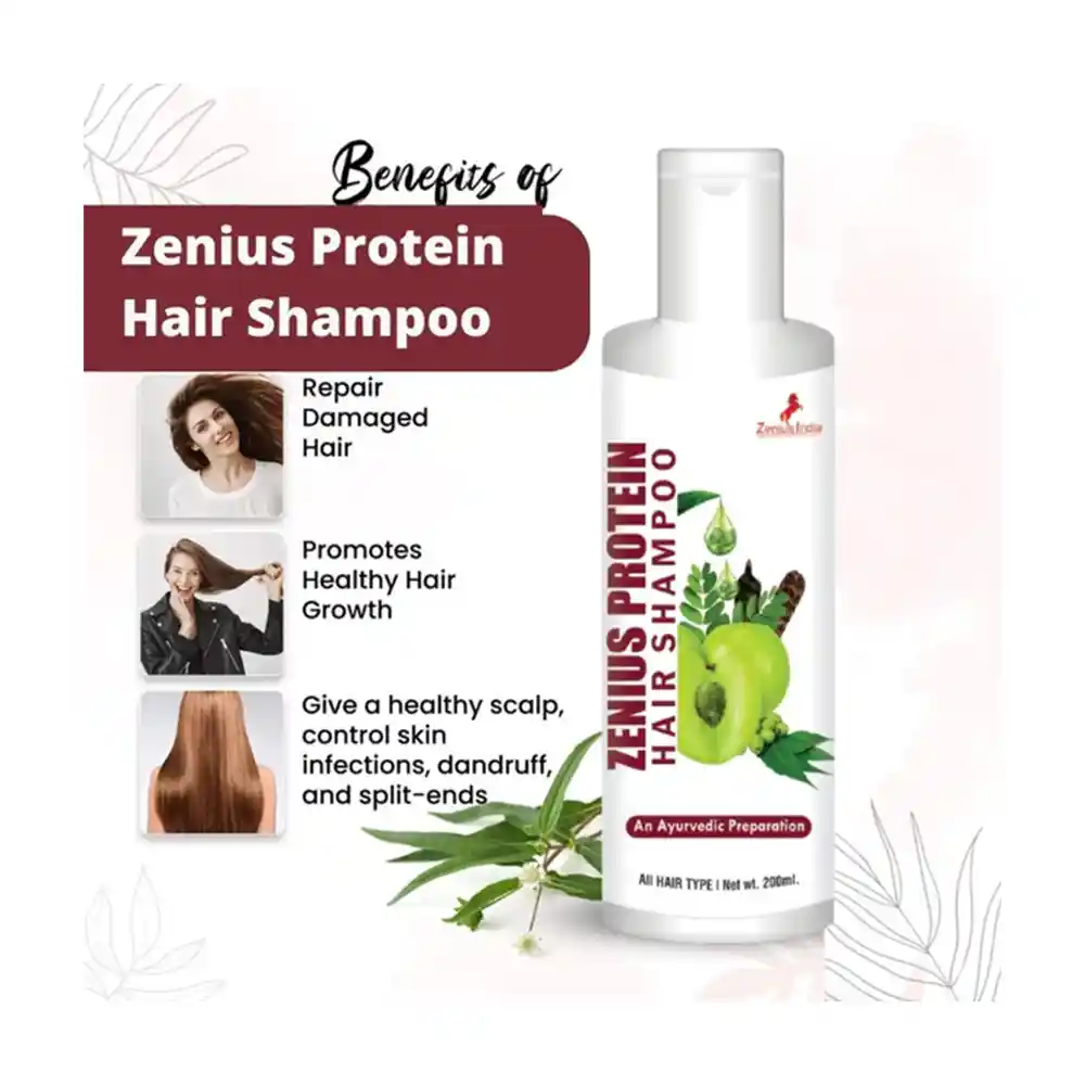 Zenius Protein Hair Shampoo & Remove Dandruff 200ml on itshemp.in