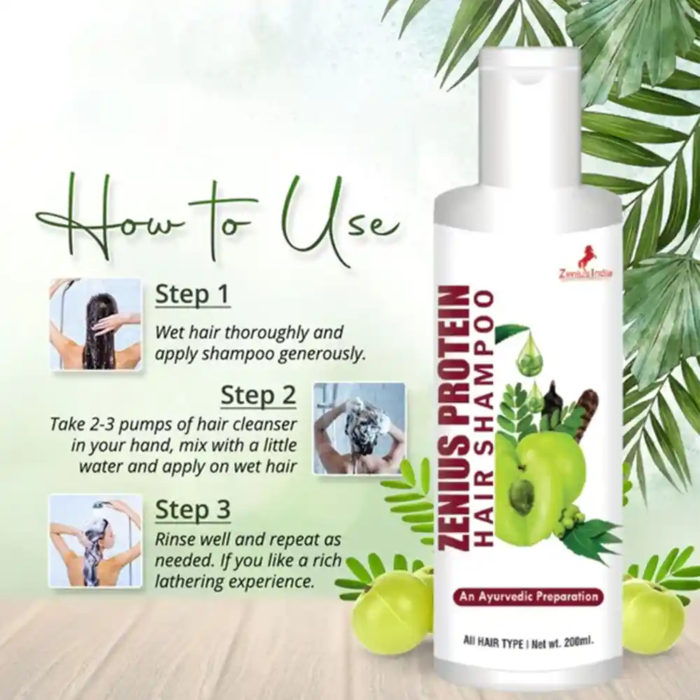 Zenius Protein Hair Shampoo & Remove Dandruff 200ml on itshemp.in