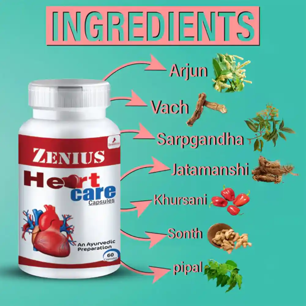 Zenius Heart Care Capsule 100gm, 60 Capsules on itshemp,in