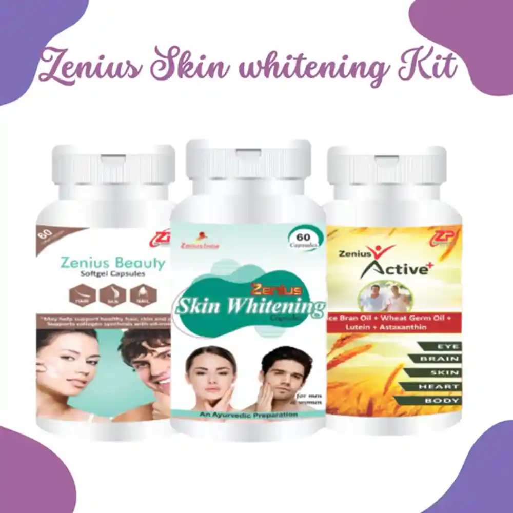 Zenius Skin Whitening Kit For Multivitamin & Energy Booster Capsule, (Pack Of 3) on itshemp.in