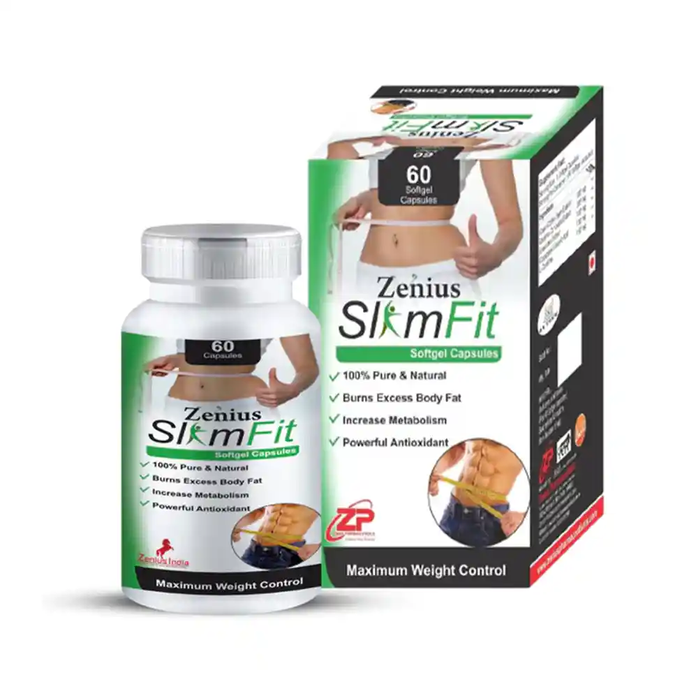 8_1 Zenius Slim Fit Capsule For Weight Loss Medicine Ayurvedic Fat Burner 100gm, 60 Capsules on itshemp.in