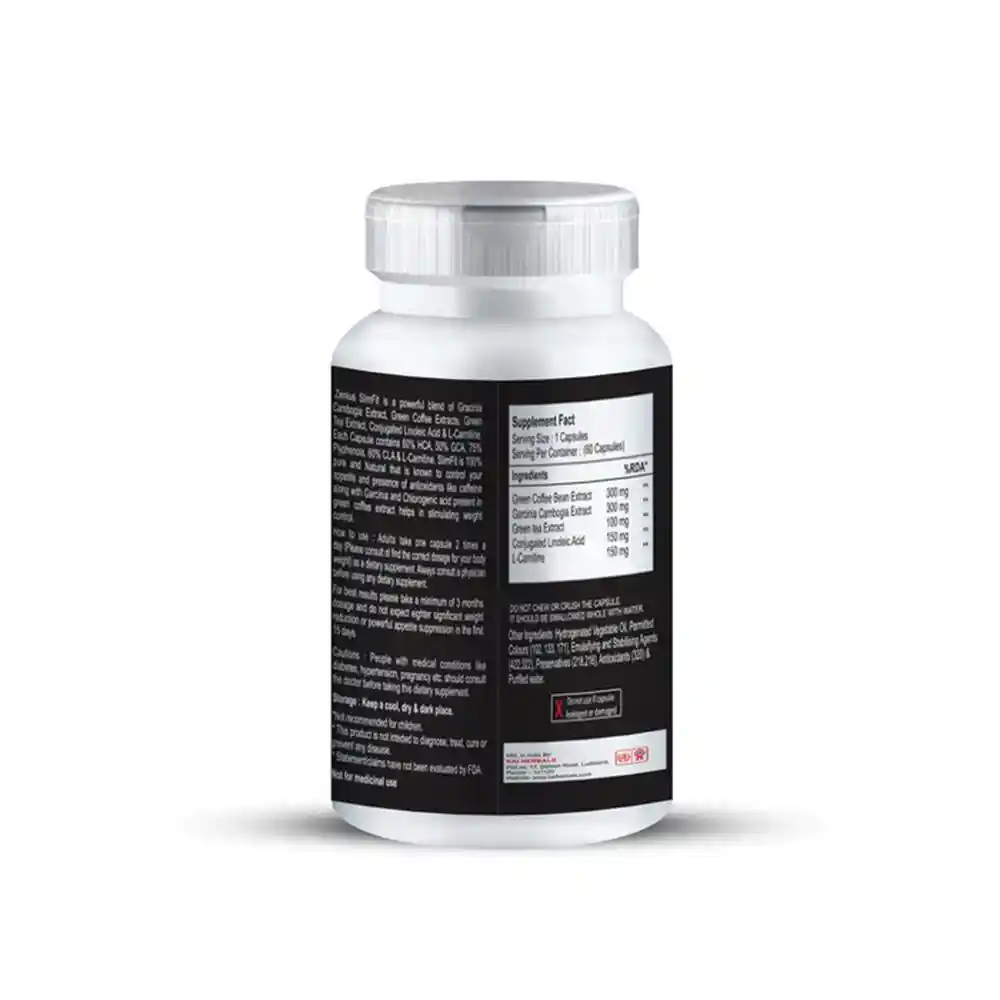 Zenius Slim Fit Capsule For Weight Loss Medicine Ayurvedic Fat Burner 100gm, 60 Capsules on itshemp.in