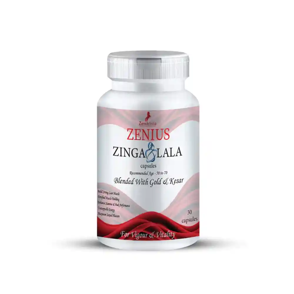 97_1 Zenius Zinga Lala Capsules (50-70 AGE) For Improve Sexual Function & Testosterone Levels, 30 Capsules on itshemp.in
