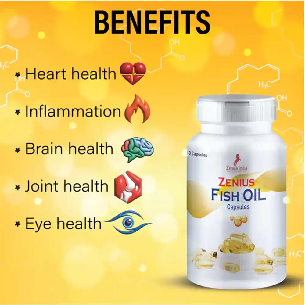 Zenius Fish Oil Capsules 100gm, 30 Capsules on itshemp.in