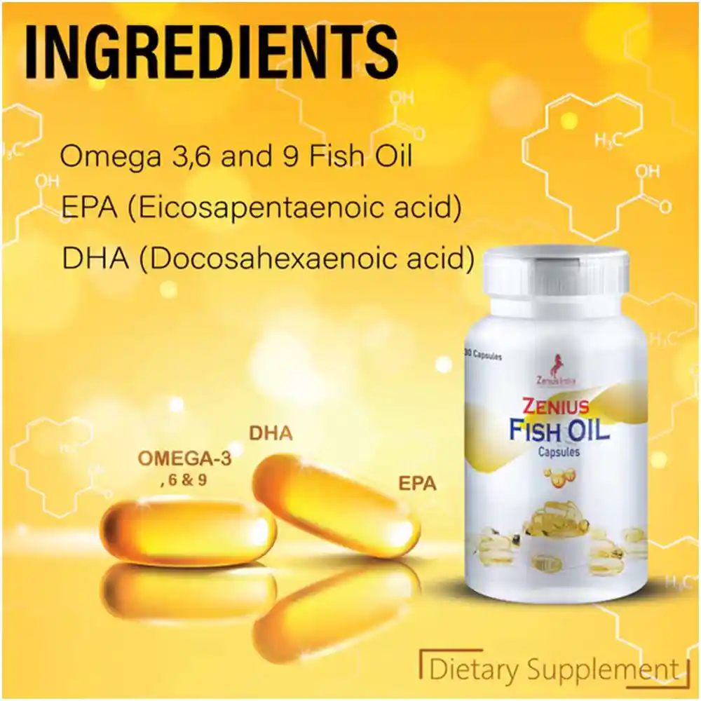 Zenius Fish Oil Capsules 100gm, 30 Capsules on itshemp.in