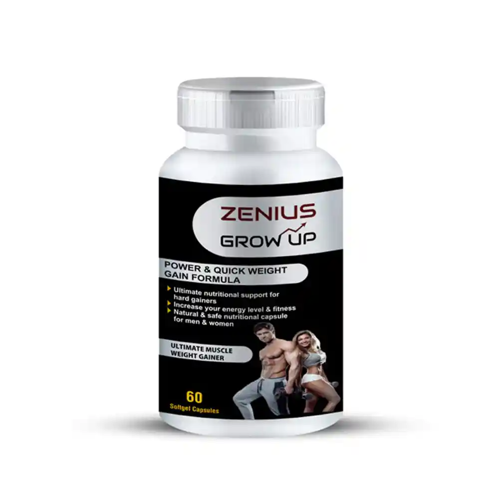 Zenius Grow Up Capsule For Weight Gain & Health Supplements For Men & Women 100gm, 60 Capsuleson itshemp.in