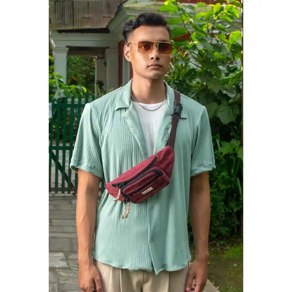 Buddhaland Co. Uni Hemp Fanny Pack on itshemp.in