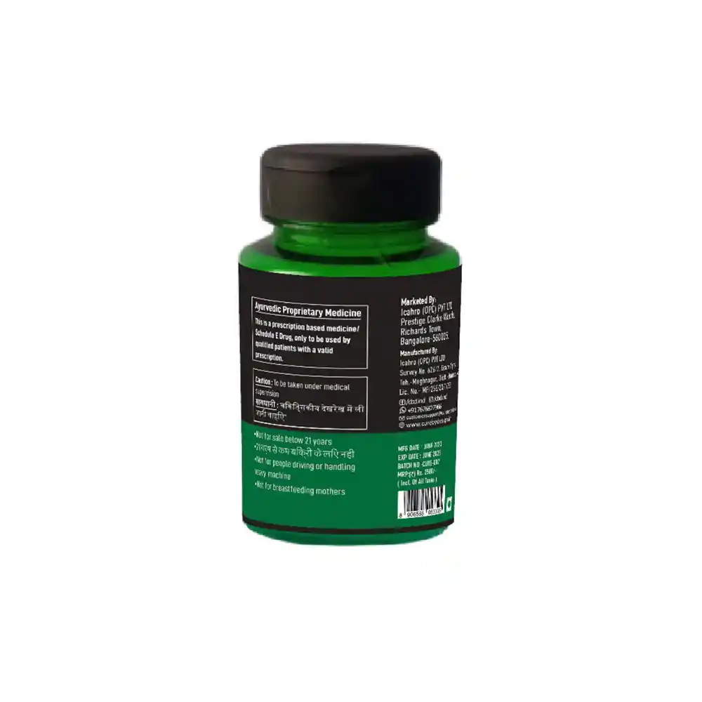 Cure By Design Pain – Vijaya Full Spectrum Capsule – THC Dominant (1:4 – CBD:THC ), 3000 MG on itshemp.in