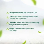 Hampa Stress Relief Capsules, 15 Capsule of 50mg each on itshemp.in