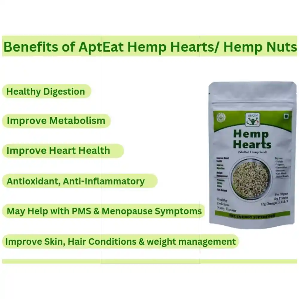 AptEat Hemp Hearts, 250gm on itshemp.in