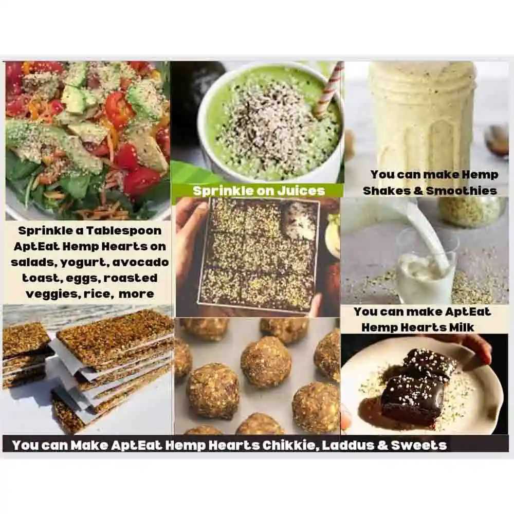 AptEat Hemp Hearts, 250gm on itshemp.in