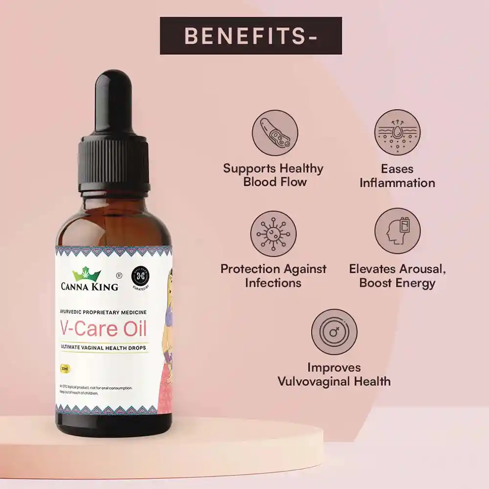 Cannaking V-Care Oil, Ultimate Vaginal Health Drops (30ml ) on itshemp.in