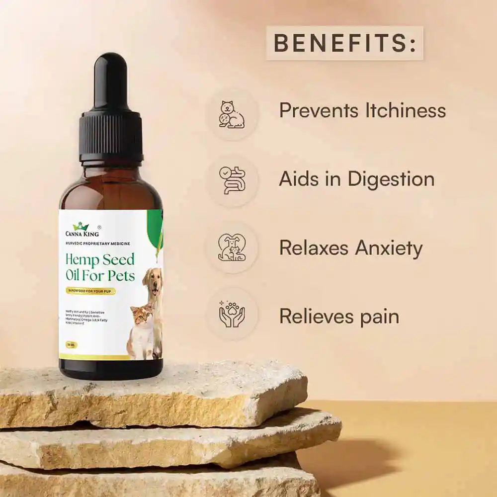 Cannaking Hemp Seed Oil For Pets (50ml) on itshemp.in