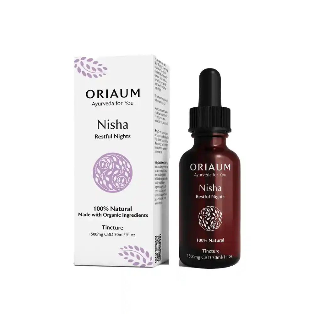 OR157001 Oriaum Nisha Restful Nights Tincture 1500mg CBD, 30ml on itshemp.in