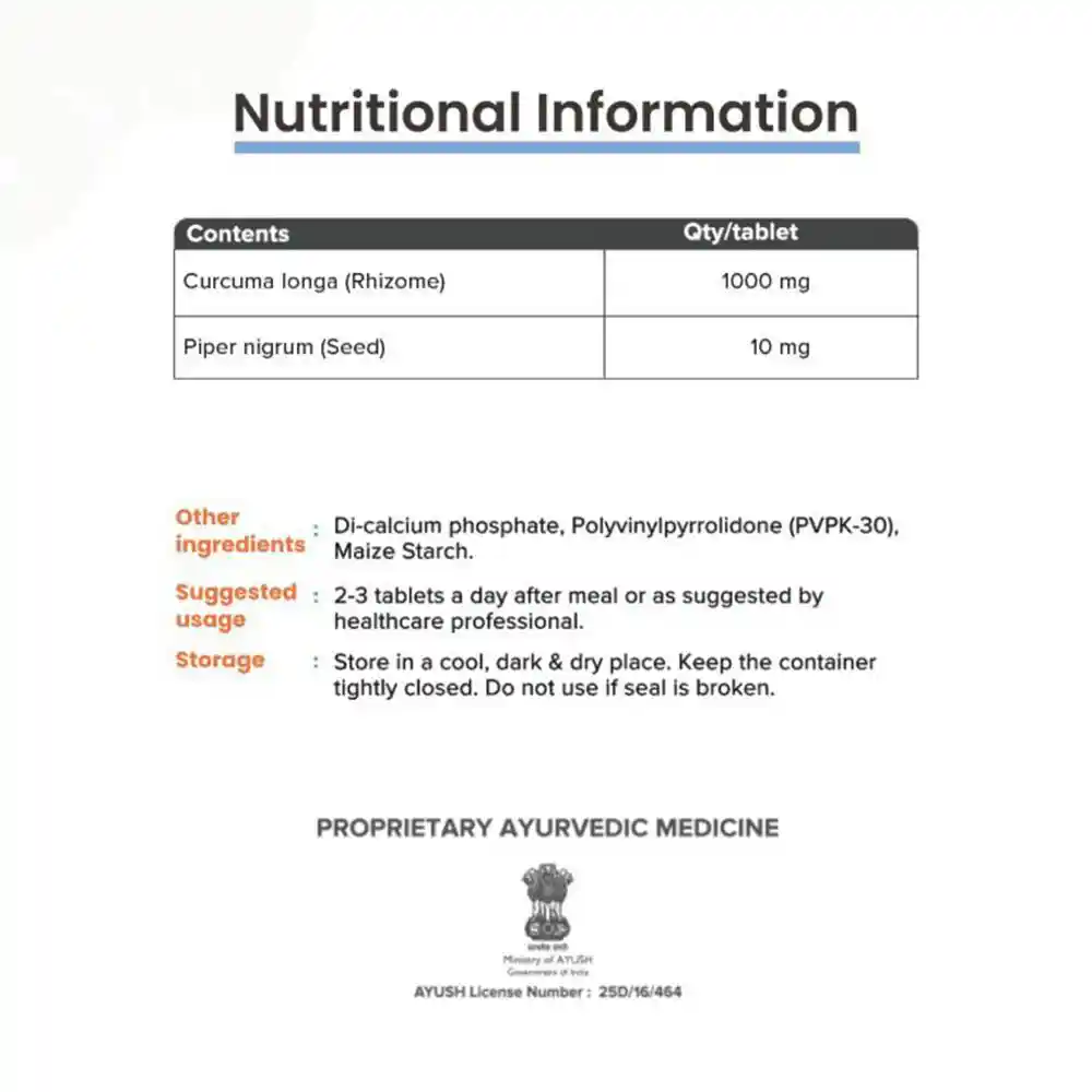 MediZen Curcumin for Inflammation Relief & Immunity Booster, 1010mg (60 Tablets) on itshemp.in