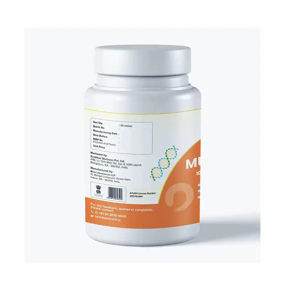 MediZen Reishi Mushroom for Enhances Recovery & Immune Support, 1000mg (90 Tablets) on itshemp.in