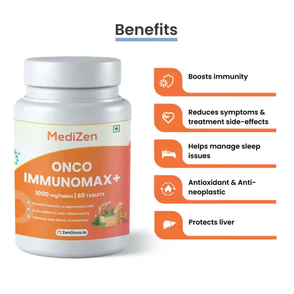 MediZen Onco ImmunoMax+ for Enhanced Immune Support (60 Tablets) on itshemp.in