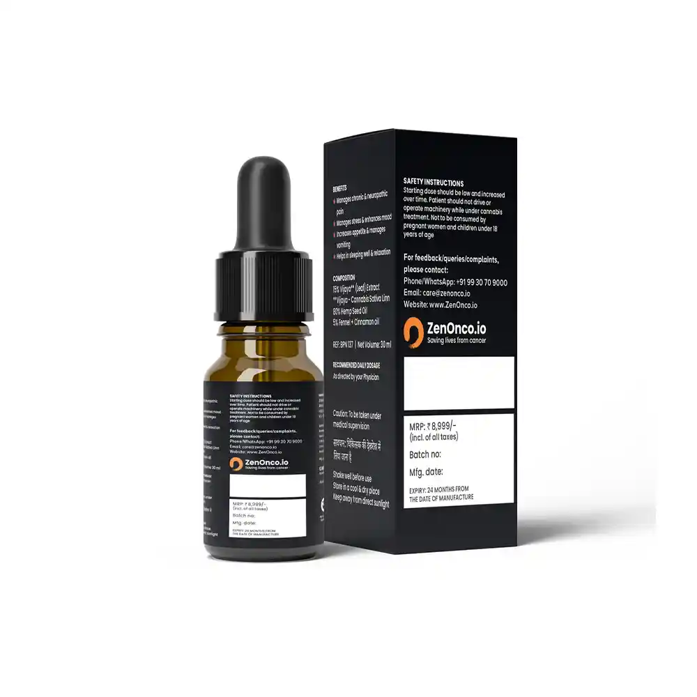 Medizen Onco Care for Pain Relief Oil, 4500 mg on itshemp.in