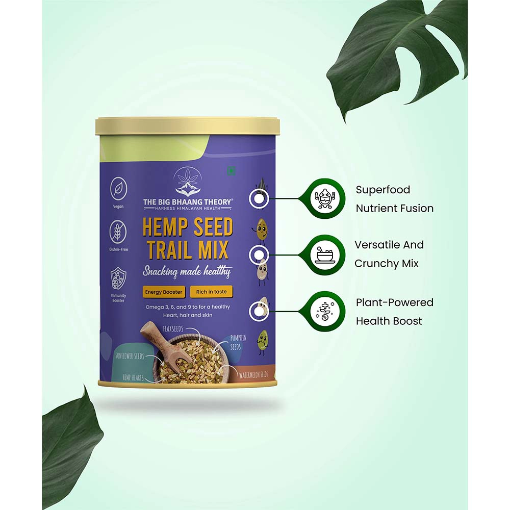 The Big Bhaang Theory Hemp Hearts Trail Mix , 200 gms on itshemp.in