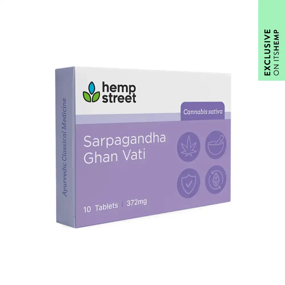 Hempstreet Sarpagandha Ghan Vati, 10 Tablets (372g) - Image 1