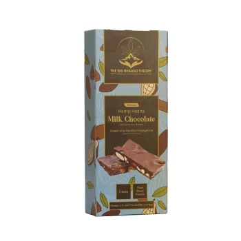 The Big Bhaang Theory Hemp Hearts Milk Chocolate , 150 gms on itshemp.in