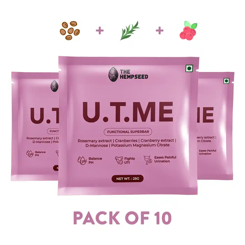 UTME Hempseed Funcation Suberbar on ItsHemp The Hempseed UTME Functional Superbar (Pack of 10) on itshemp.in